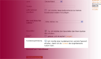 Die Kundenregistrierung