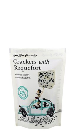 Crackers with Roquefort - Roquefort-Cracker - The fine Cheese Company