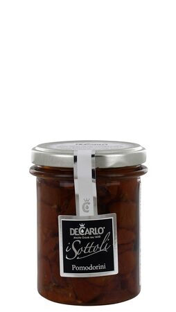Pomodorini semisecchi - halbgetrocknete Tomaten in Olivenöl - 350g Glas (Abtropfgewicht: 160g)