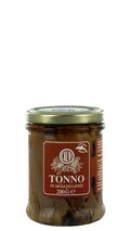 Tonno in salsa piccante - Thunfisch mit Chili in Olivenöl 375g Glas