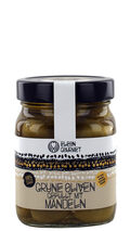 Eleon Gourmet - Grüne Oliven mit Mandeln gefüllt - 390g Glas (Abtropfgewicht: 200g)