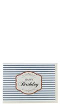 Grusskarte Happy Birthday - hochwertige Doppelkarte mit Umschlag