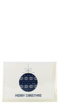 Grusskarte merry christmas - hochwertige Doppelkarte mit Umschlag