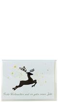 Grusskarte Frohe Weihnachten von Rudolf - hochwertige Doppelkarte mit Umschlag