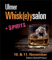 erster Ulmer Whiskysalon am 10. und 11.11.2017